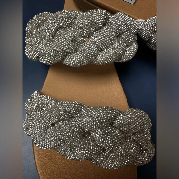 Steve Madden Dolay Sandals Slip on with rhinestone design - Picture 11 of 14